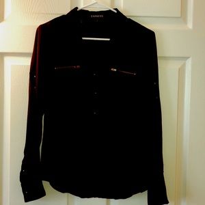 Express Blouse with Zipper Pockets